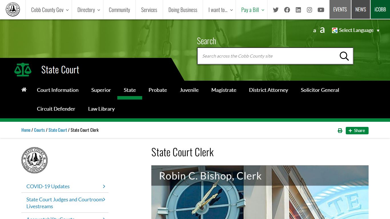 State Court Clerk - Cobb County, Georgia